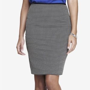 NWT Express Gingham Pencil Skirt